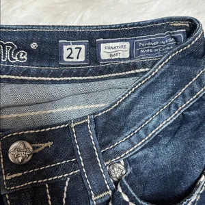 Miss Me Diamond Peace Lover Boot cut JEANS 27 Signature Boot Miss Me thumbnail 7