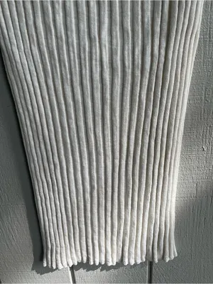 Free‎ People FP Beach Cotton Blend Ribbed Knit Veda Midi Skirt Ivory Size S thumbnail 5