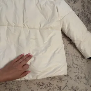 Avec Les Filles x With The Girls Faux Leather Puffer Jacket Size Large White thumbnail 9