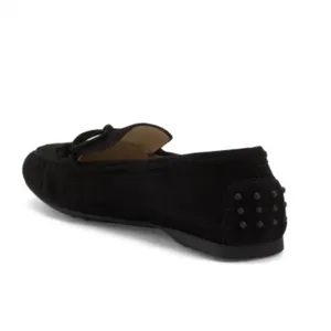 Amalfi by Rangoni Firenze made in Italy black suede woman’s bow flats size 7 NEW thumbnail 3