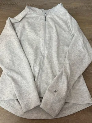 Spyder Heather Light Gray Zip-Up Hoodie thumbnail 1