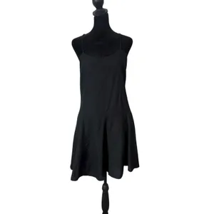 Coquette‎ Balletcore Strappy Backless Skater Mini Dress Womens M Black NEW thumbnail 7