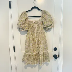 Love the Label Anthropologie floral mini dress size small thumbnail 3
