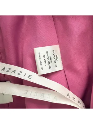 Azazie Women A4 Magenta Pleated Chiffon Fit Flare Formal Dress thumbnail 10