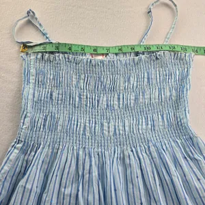Victorias Secret‎ Angels Blue White Striped Smocked Sequin Sundress Small thumbnail 6