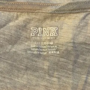 PINK Victoria's Secret Tan Camouflage V-Neck Short Sleeve T-Shirt Large thumbnail 4