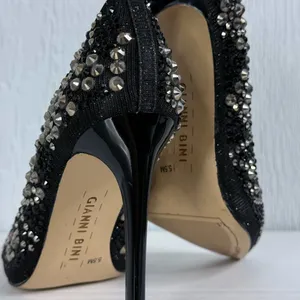 Gianni Bini Black Rhinestone Heels thumbnail 6
