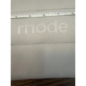 Rhode Skin Puffy Makeup Bag Grey Quilted Cosmetic Pouch NEW thumbnail 5