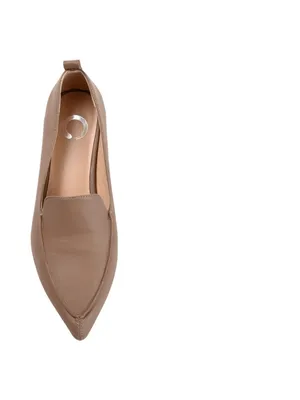 NWT Journee Collection Faux Wood Block Heel Maggs Loafers Taupe Brown 7.5M thumbnail 5