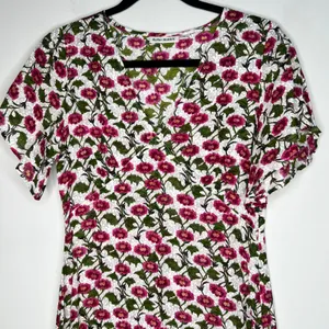 Roller Rabbit Floral Midi Dress Size XS thumbnail 4
