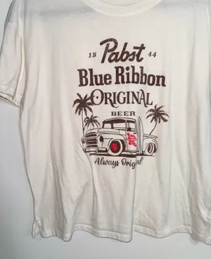 Maurices PBR Truck Graphic Tee Cream Brown Short Sleeve Summer thumbnail 6