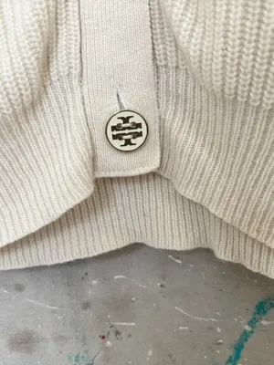 Tory Burch Cashmere Ribbed Cardigan thumbnail 6