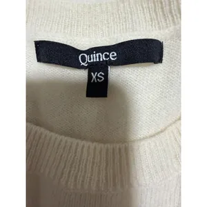 Quince Mongolian Cashmere Crewneck Sweater Ivory Women's‎ Size X-Small thumbnail 8
