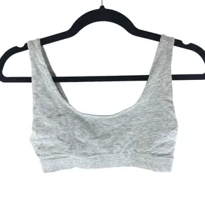 Everlane Womens The Cotton Tank Bra Heathered Gray XS thumbnail 3