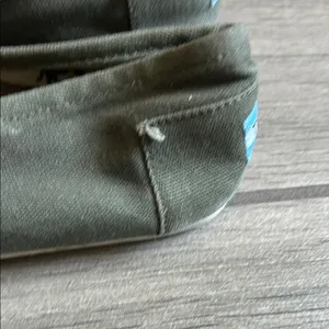 Toms Olive Green Flats thumbnail 3