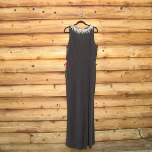 Mac Duggal 26516 Sleeveless Rhinestone Collar Column Gown Black 16 thumbnail 10
