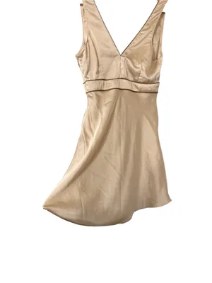 NEW ABERCROMBIE & FITCH Satin Champagne Slip Mini Dress thumbnail 9