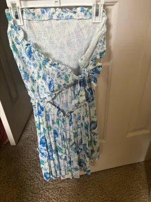 Blue and green mini sundress Size M thumbnail 2