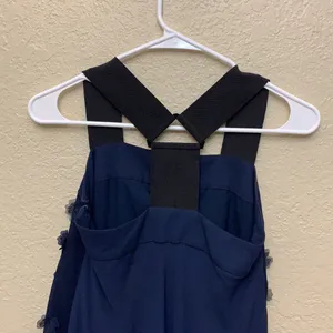 Long floral dress NWOT, dark blue thumbnail 3