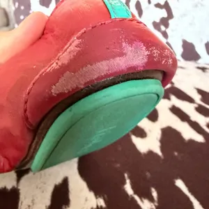 Tieks Red Leather Ballet Flats Foldable Travel Shoes Size 8 thumbnail 3