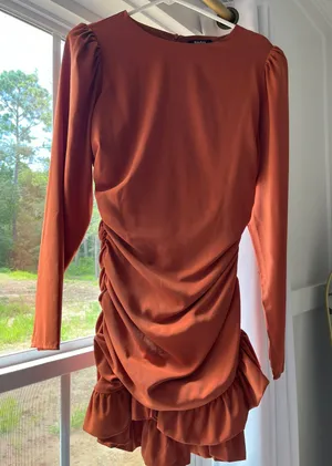 Roly Poly Dress Brown thumbnail 1