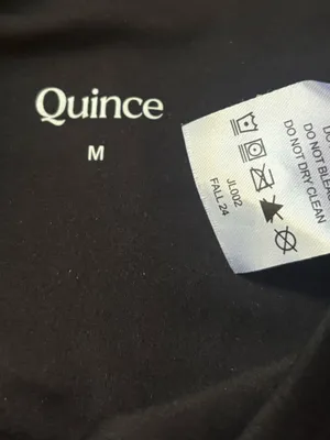 NWT Quince Women Ultra-Form High Rise Capri 21" Black Pants size M thumbnail 4