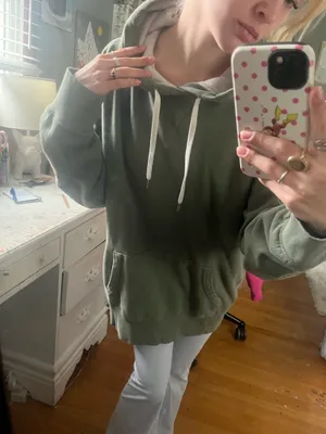 American Eagle green sweatshirt thumbnail 1
