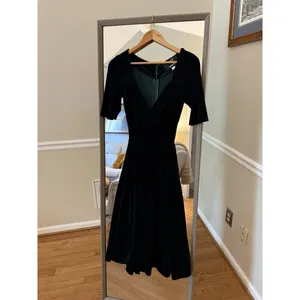 Modcloth Velvet Midi Dress XXS thumbnail 4
