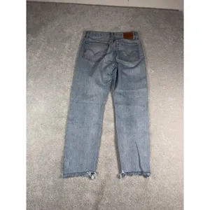 levis premium wedgie denim jeans button fly raw hem size 26 thumbnail 7