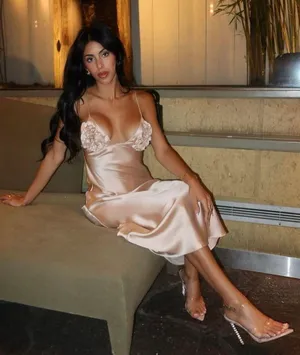 Zara dress maxi satin slip bodycon ruffled strappy wedding evening cocktail thumbnail 8