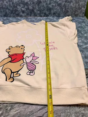 Disney Cream Winnie the Pooh & Piglet Crewneck Sweatshirt XXS thumbnail 5
