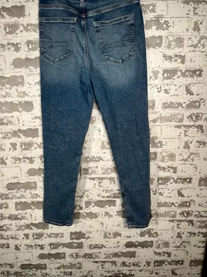 American Eagle | women denim distressed mom jean thumbnail 8