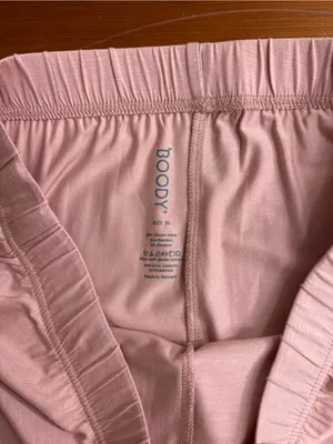 NWT Boody Goodnight Sleep Lounge Pants Dusty Pink Lightweight Bamboo Sz XL 💛🍄 thumbnail 8