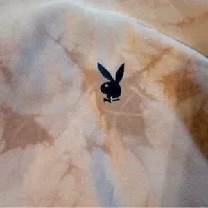 💜PLAYBOY Men's Tie-Dye Crewneck Sweatshirt - Beige/Pink thumbnail 2