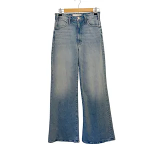 Mother Superior The Hustler Roller Sneak Jeans 26 I Confess Wide Leg Light Wash thumbnail 3