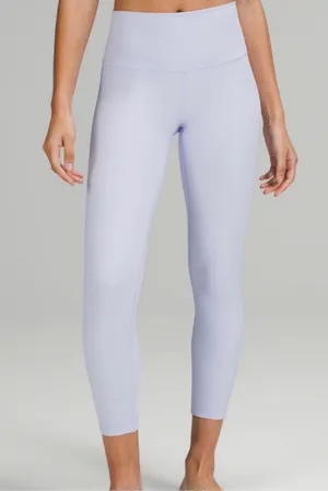 Lululemon Wunder Under High Rise Tight 25" Pastel Blue Leggings Size 6 thumbnail 1