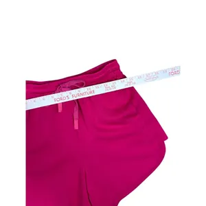 Pink Half Zip Sleeveless Cropped Sweatshirt & High Waisted Shorts Set Size Small thumbnail 7