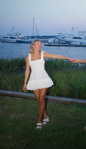 Smocked Mini Romper Dress Urban Outfitters thumbnail 1