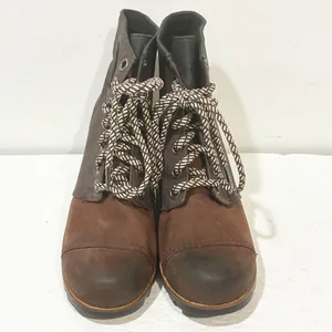 SOREL Lexie Cattail Wedge Lace Up Leather‎ Boots Womens Size 8.5 thumbnail 2