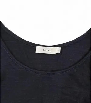 A.L.C. Ruffle Linen Knit Tank Top Small thumbnail 5