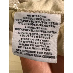 Morgan & Co Champagne Sequin Fit & Flare Party Dress Size 13 Homecoming Cocktail thumbnail 8