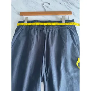 J.Crew‎ Womens Pants Black Linen Cotton Blend Drawstring Basic Lightweight Size 4 thumbnail 4
