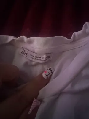 ZARA Top Tank Crop White thumbnail 2