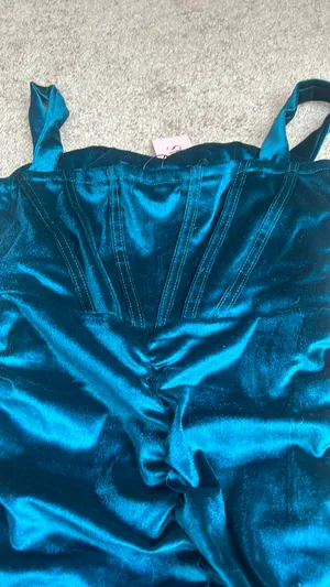 Micas Teal Blue Dress thumbnail 5