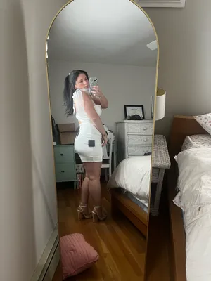 White Mini Dress Lulus thumbnail 3