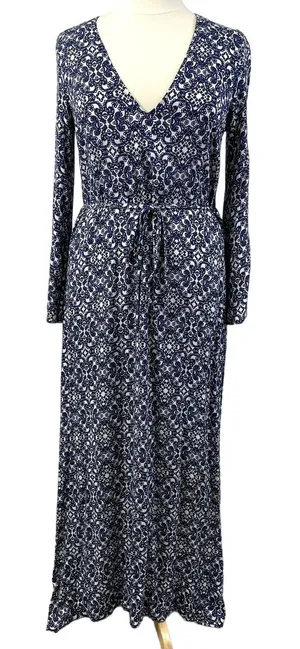 Lulus Mandala Daydream Dress Womens L Maxi Flare Sleeve Bohemian Festival Summer thumbnail 1