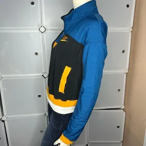NIKE BLUE AND ORANGE POLAR FLEECE HALF ZIP SWEATSHIRT Size XS thumbnail 9