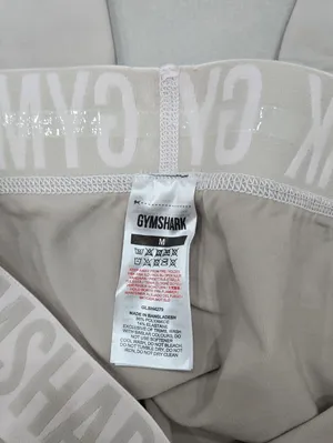New Gymshark Woman's Light Gray Biker Shorts Size M thumbnail 6