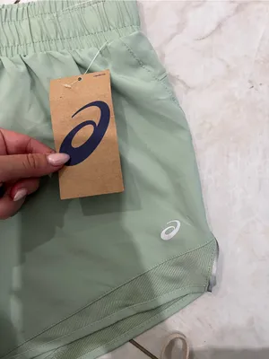 NWT ASICS Sage Green Athletic Shorts Size Medium thumbnail 2