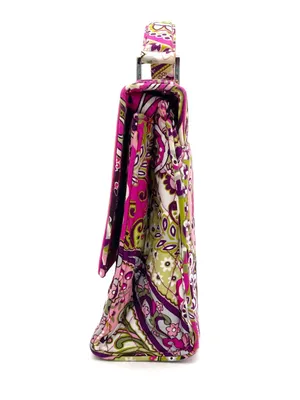Vera Bradley Julia Crossbody Very Berry Paisley Pink Purple Quilted Retired Bag thumbnail 2